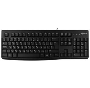 Клавиатура Logitech K120 черная,  офисная,  104 клавиши,  защита от воды |920-002583| USB 1.5м,  RTL