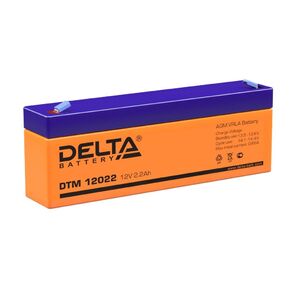 Delta DTM 12022   (2.2 А\ч,  12В) свинцово- кислотный аккумулятор