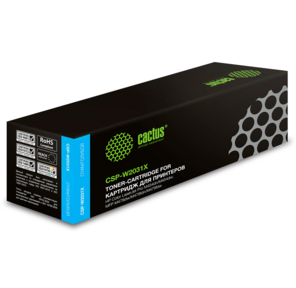 Картридж лазерный Cactus CSP-W2031X голубой  (6000стр.) для HP LJ M454 / MFP M479