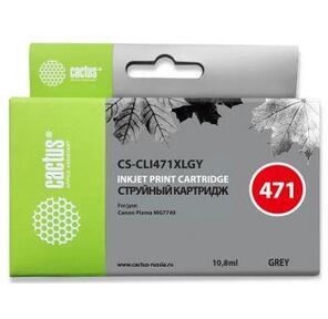 Cactus CS-CLI471XLGY Картридж струйный серый для Canon MG5740 / MG6840 / MG7740