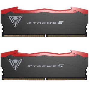 Memory Module PATRIOT Viper Xtreme 5 Gaming DDR5 Общий объём памяти 32Гб Module capacity 16Гб Количество 2 8200 МГц Множитель частоты шины 38 1.45 В RGB черный PVX548G76C36K