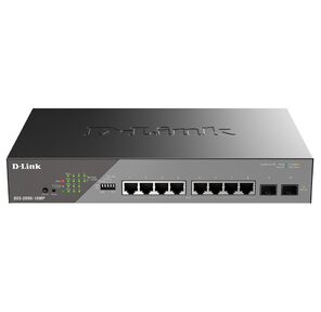 Сетевой коммутатор /  Smart L2 Surveillance Switch 8х1000Base-T PoE,  2x1000Base-X SFP,  PoE Budget 130W,  Long-range PoE up to 250m