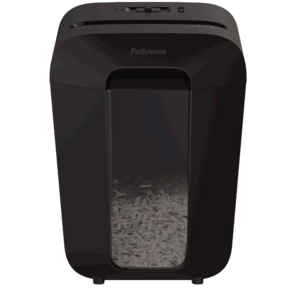 Шредер Fellowes PowerShred LX70 черный  (секр.P-4) / перекрестный / 11лист. / 18лтр. / скрепки / скобы / пл.карты