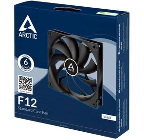 Вентилятор корпусной ARCTIC Cooling F12 Black - retail  (ACFAN00201A)  (702942)