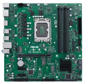 ASUS PRO Q670M-C-CSM,  LGA1700,  Q670,  4*DDR5,  2*DP+HDMI,  SATA 6.0,  M.2,  RAID,  USB 3.2*4,  USB 2.0*2,   mATX; 90MB19E0-M0EAYC