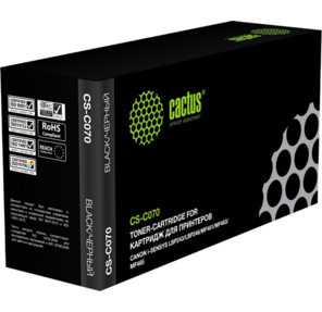 Картридж лазерный Cactus CS-C070 070 черный  (3000стр.) для Canon i-SENSYS LBP243 / LBP246 / MF461 / MF463 / MF465