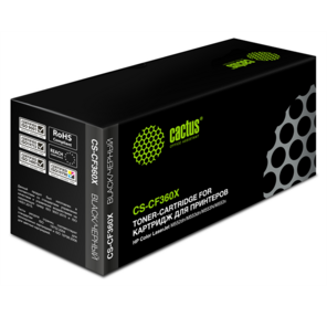 CACTUS CF360X Тонер Картридж Cactus CS-CF360X черный для HP CLJ M552dn / M553dn / M553N / M553x  (12500стр.)