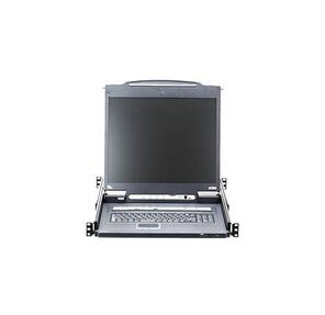 SINGLE RAIL 16P PS / 2-USB LCDKVMP 17INCH WIH IP