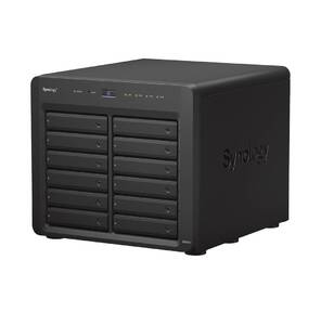 Synology QC2.2GHz CPU / 4GB (up to 32GB) / RAID 0, 1, 5, 6, 10 / up to 12 SATA SSD / HDD  (3.5" or 2.5")  (up to 24 with 1xDX1222),  2xUSB3.0,  4xGbE (+1Expslot), iSCSI,  2xIPcam (upto40) / 1xPS / 3YW'