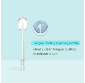 Насадка для ирригатора DR.BEI Portable Water Flosser Tongue Coating Cleaning Nozzle (2 pics) белый