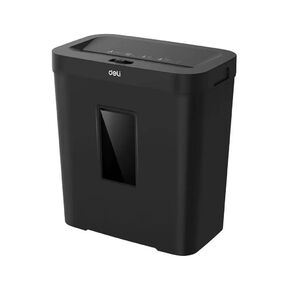 Уничтожитель бумаги  (шредер) Deli ET022,  Черный,  Р-4,  4х40,  8 Листов,  12л.