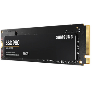 Samsung MZ-V8V250BW SSD 980,  250GB,  M.2  (22x80mm),  NVMe 1.4,  PCIe 3.0 x4,  3-bit MLC,  R / W 2900 / 1300MB / s,  IOPs 230 000 / 320 000,  TBW 150,  DWPD 0.33