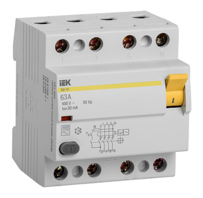 Iek MDV10-4-063-030 УЗО ВД1-63 4Р 63А 30мА ИЭК