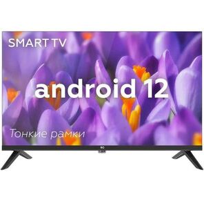 Телевизор Blackton Bt 24FS32B Black  (РФ). 24""  (61 см),  HD ready  (1366х768),  180 cd / m2±10%,  3000:1,  DVB-C / T / T2,  3 HDMI,  2 USB,  звук 6 Вт,  Smart TV,  ОС Android 12 + Bt Launcher,  магазин приложений,  стриминговые сервисы,  тонкие рамки"