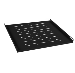 Cabeus SH-J018-FC-800m-BK Полка 19" перфорированная глубиной 600 мм для напольных шкафов глубиной 800 мм,  цвет черный  (RAL 9004)