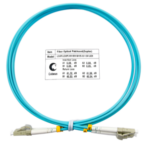 Cabeus FOP-50-LC-LC-1.5m Шнур оптический duplex LC-LC 50 / 125 mm OM3 1, 5м LSZH