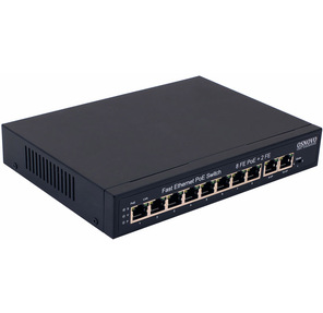 OSNOVO PoE коммутатор,  8 x FE с поддержкой PoE  (IEEE 802.3af / at),  2 x FE,  до 30W на порт,  суммарно до 120W