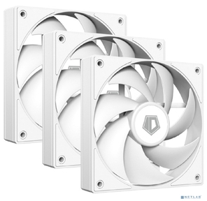 Вентилятор ID-Cooling AF-125-W Trio 120x120x25mm белый 4-pin 14-30dB 170gr Ret
