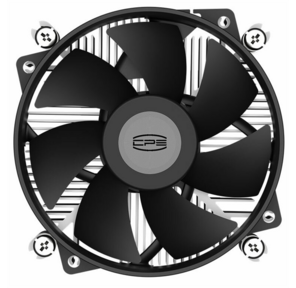 Кулер для процессора /  PCCooler R95-I  (95W,  4-pin PWM,  60mm,  Al / Cu,  -mm,  1x95mm,  38.61CFM,  31.2dBA,  2800RPM,  S: 1200 / 115X / 1700 / 1851,  silver,  black)