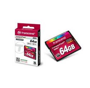 Флеш-накопитель Transcend 64GB Compact Flash Card  (800X,  TYPE I)