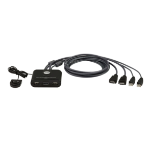 2-Port USB FHD HDMI Cable KVM Switch