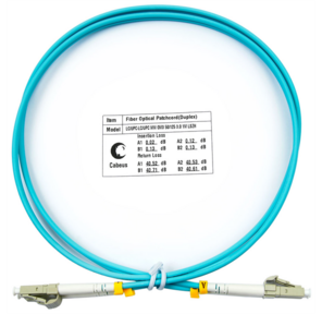 Cabeus FOP-50-LC-LC-1m Шнур оптический duplex LC-LC 50 / 125 mm OM3 1м LSZH