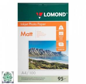 Бумага Lomond A4 95г / м2 100л.,  матовая  (0102125)