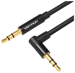Кабель Vention аудио Jack 3, 5 mm M / Jack 3, 5 mm M угол 90  - 0.5м Черный