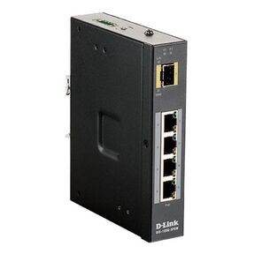 D-Link DIS-100G-5PSW / A1A Промышленный неуправляемый коммутатор с 4 портами 10 / 100 / 1000Base-T,  1 портом 1000Base-X SFP,  функцией энергосбережения и поддержкой QoS  (4 порта с поддержкой PoE)