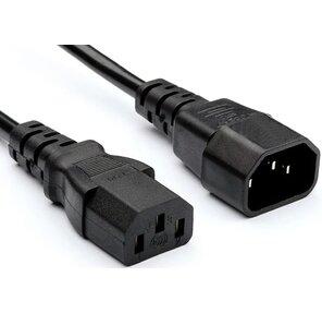 Exegate EP280625RUS Кабель монитор - компьютер  (UPS->устройство) ExeGate Power EC-1, 8P  (IEC 320 С13->С14) VDE-250V-3*0.75mm2,  медь,  черный,  1.8м.