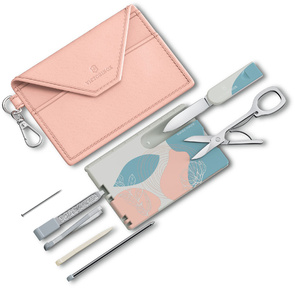 Швейцарская карта Victorinox Swiss Card Classic Paris Style  (0.7100.E221) розовый коробка подарочная