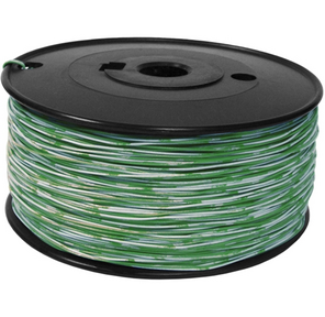 1-парный кроссировочный кабель,  24 AWG,  бухта 500 метров,  бело-зеленый