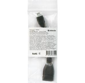 Кабель-переходник Defender microUSB  (M) - USB  (F)  / для подкл. устр.  (USB Flash,  HDD,  мыши,  и и т.д.) поддерж. режим OTG.
