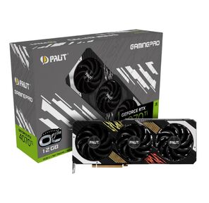 Видеокарта Palit PCI-E 4.0 RTX4070Ti GAMINGPRO OC NVIDIA GeForce RTX 4070TI 12288Mb 192 GDDR6X 2310 / 21000 HDMIx1 DPx3 HDCP Ret