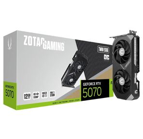 Видеокарта Zotac RTX5070 AMP WHITE ED 12GB GDDR7 192bit 3xDP HDMI 3FAN PREMIUN PACK