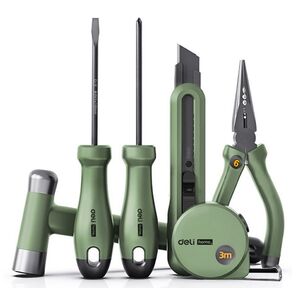 Набор ручного инструмента ";Home Series Green"; Deli HT0006L  6 предметов