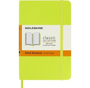 Блокнот Moleskine CLASSIC SOFT QP611C2 Pocket 90x140мм PU 192стр. линейка мягкая обложка лайм