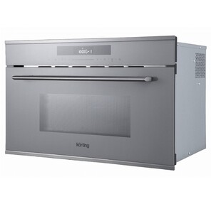 Встраиваемая микроволновая печь /  Встраиваемая микроволновая печь с грилем,  Дизайн Spectrum,  откидная дверца,  электронное сенсорное управление Full TouchControl,  LЕD дисплей белого цвета Cold White,  объем: 34 л,  5 уровней мощности СВЧ,  функция гриля,  комбинированные режимы  (СВЧ+гриль),  автоматические программы,  функции разморозки по весу и по времени,  цвет - серое стекло + черная нержавеющая сталь