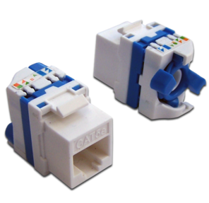Модуль Keystone Tooless,  RJ-45,  кат.5E,  UTP,  180 градусов,  белый