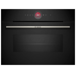 Компактная духовка с микроволновой печью и 16 типами нагрева,  45.5x59.5x54.8 см,  45л,  дисплей, инвертор, SoftClose и SoftOpen,  Bosch Assist,  черный