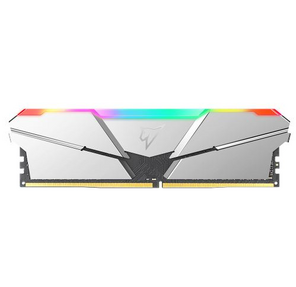 Netac Shadow RGB 16GB  (8GB x 2) DDR4-3200  (PC4-25600) C16 Silver 16-20-20-40 1.35V XMP Dual DIMM Kit