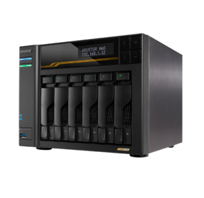 Платформа СХД ASUSTOR AS6806T 6 Bay  (Max.18) 4xM.2 2x5GLAN 2x10GLAN 16GB  (Max.64GB) DDR5 2xUSB-C 3xUSB