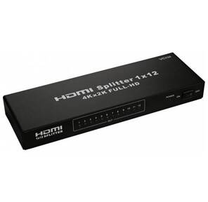 Разветвитель 12 портов HDMI VCOM "DD4112",  с блоком питания  (ret)