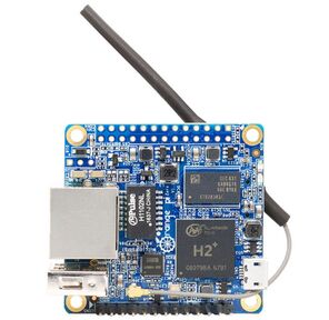 Одноплатный компьютер Orange Pi Zero  (512MB)  (RD012),    Allwinner H2+ 1.2GHz,  512Mb,  LAN,  WiFi,  1xUSB,  microSD,  26xGPIO