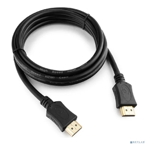 Кабель HDMI Cablexpert 19M / 19M,  v2.0,  серия Light,  позол.контакты,  экран,  1.5м,  черный,  пакет  (CC-HDMI4L-1.5M)
