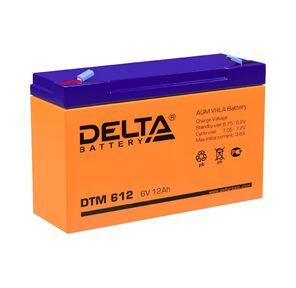Delta DTM 612  (12 А\ч,  6В) свинцово- кислотный аккумулятор