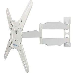 Kromax ATLANTIS-40 white,  Кр. стал. наст. для TV 22"-65",  max 40 кг,  5 ст св.,  нак. +5°-15°,  пов. 180°,  от ст. 60-523 мм,  max VESA 400x400 мм