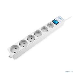 PowerCube PRO Фильтр-удлинитель  (SPL (5+1)-16B-P-1, 9М) 1.9 м,  6 розеток,  16А / 3, 5кВт,  LC контур - подавление В / Ч помех {13062}