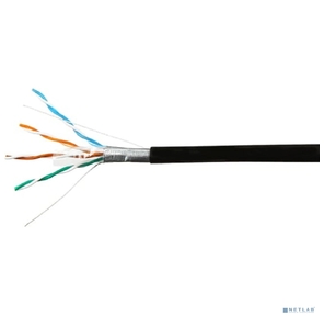 SkyNet Кабель FTP outdoor 4x2x0, 51,  медный,  FLUKE TEST,  кат.5e,  однож.,  305 м,  box,  черный [CSP-FTP-4-CU-OUT]