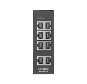 D-Link DIS-100E-8W / A1A Промышленный неуправляемый коммутатор с 8 портами 10 / 100Base-TX,  функцией энергосбережения и поддержкой QoS